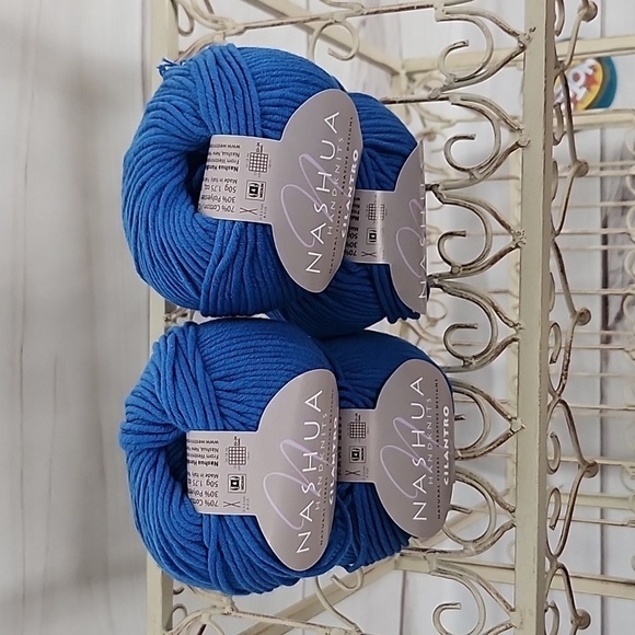 Nashua Cilantro 536 Yds 4 Cakes Delft Blue Cotton Blend Yarn NWT - Picture 2 of 4